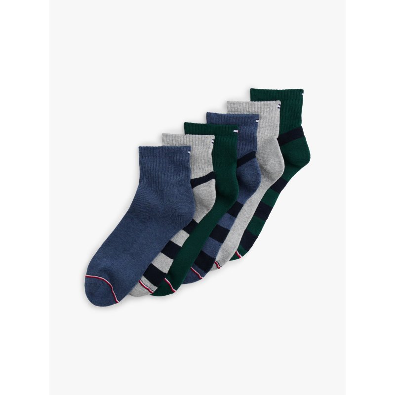 Tommy-AccessoriesXM06327-L6K Athletic Quarter-Top Sock 6-Pack - Imagen 1