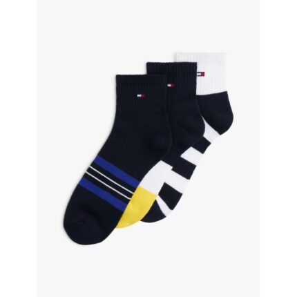 Stripe Mix Quarter-Top Sock 3-Pack