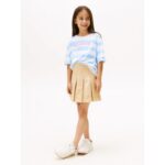 Kids' Solid Pleated Skirt