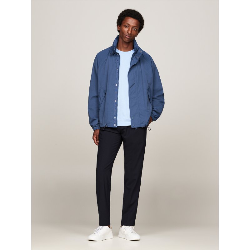 Tommy-JacketMW35807-DBZ Water-Repellent Hooded Windbreaker - Imagen 1