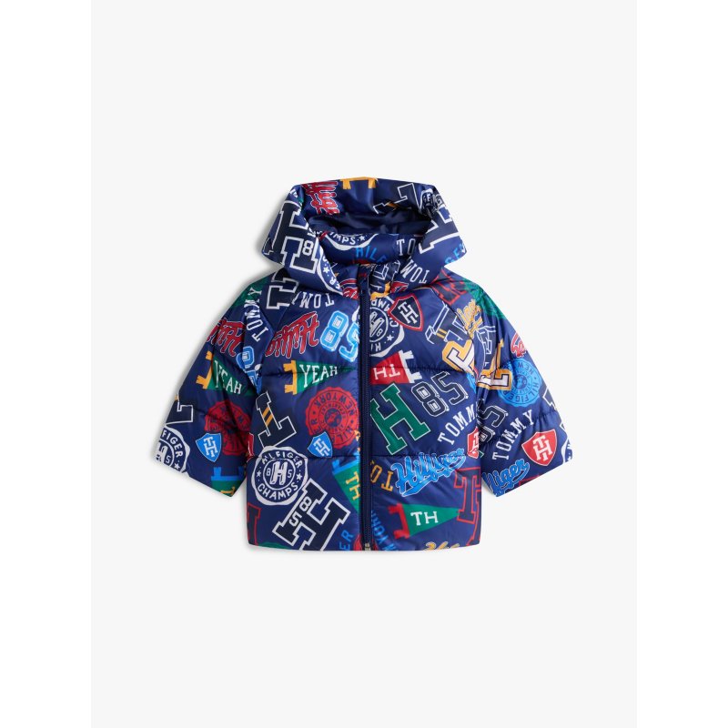 Tommy-JacketXB01778-C7H Babies' Allover Varsity Logo Jacket - Imagen 1