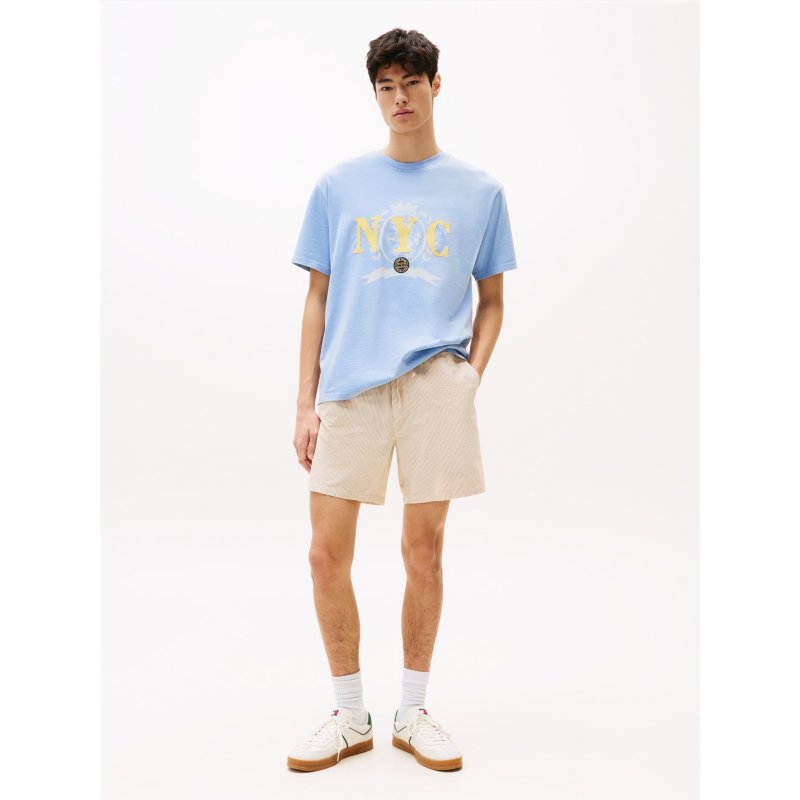 Tommy-PantsDM21946-ACT Tommy Jeans Seersucker Beach Short - Imagen 1