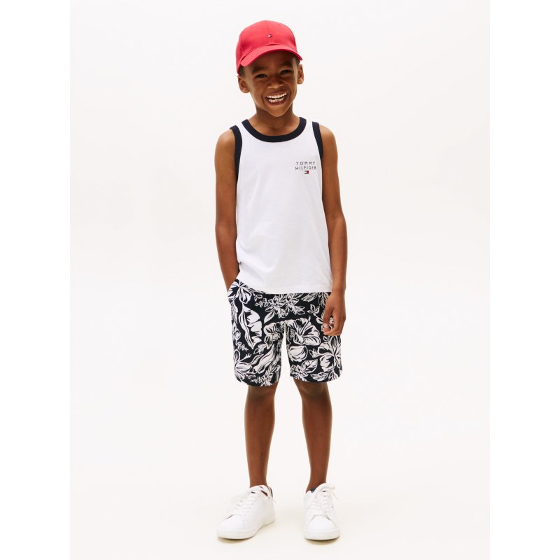 Tommy-PantsXB01396-DW5-1 Kids' Tropical Print Short - Imagen 1