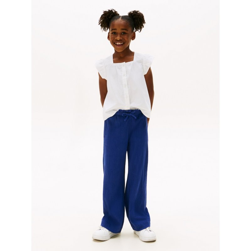 Tommy-PantsXG01441-C7H Kids' Wide-Leg Stretchy Gauze Pant - Imagen 1