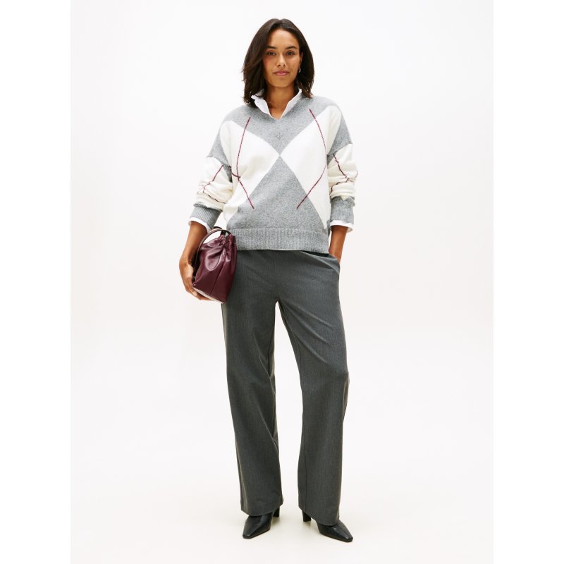 Tommy-PantsXW06778-0IM Stretch Wide Leg Pant - Imagen 1