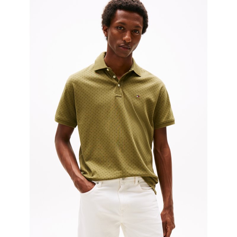 Tommy-PoloXM04204-L8Q Regular Fit Dot Interlock Polo - Imagen 1