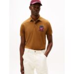 Regular Fit Textured Monogram Polo
