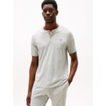 Sueded Jersey Henley Sleep Shirt