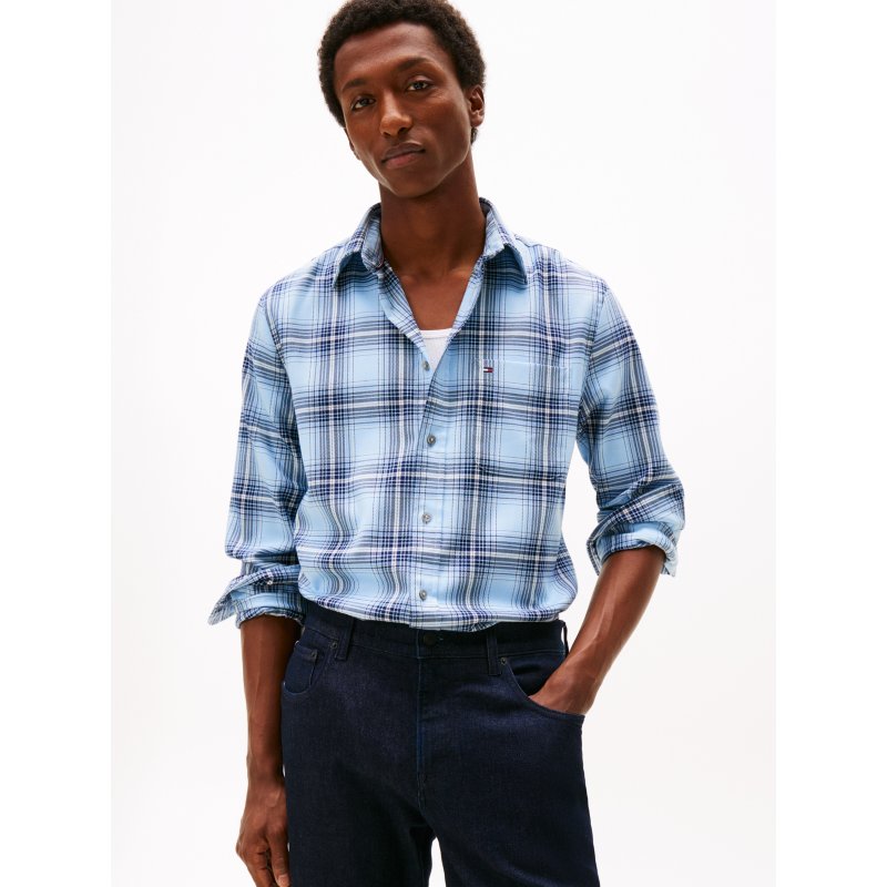 Tommy-ShirtMW40510-0MS Regular Fit Check Soft Touch Shirt - Imagen 1