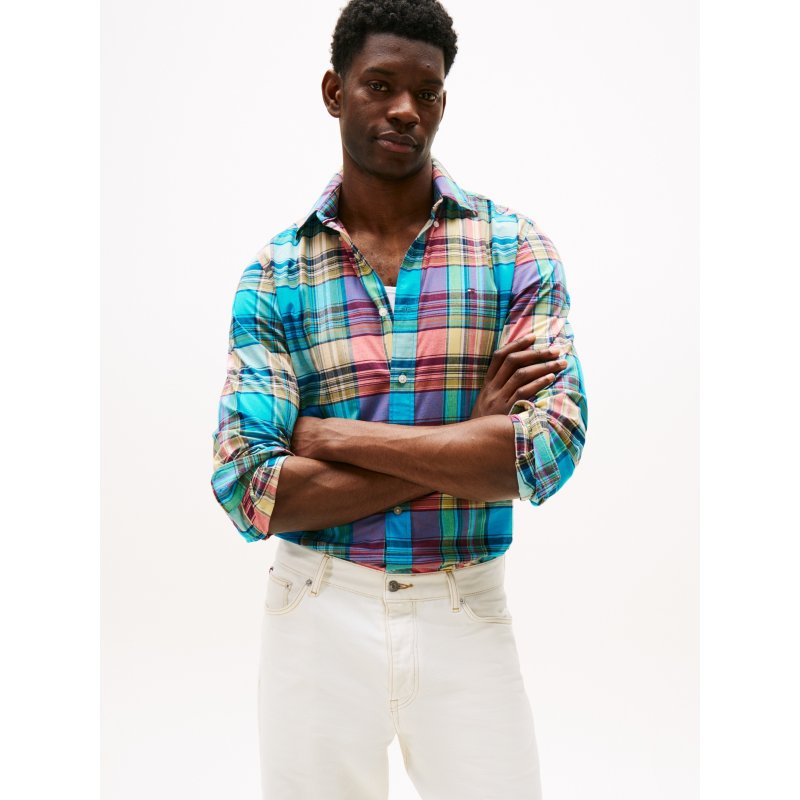 Tommy-ShirtXM05182-XLG Regular Fit Madras Shirt - Imagen 1