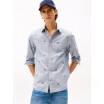 Regular Fit Allover Print Oxford Shirt