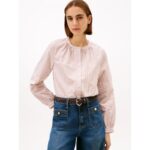 Collarless Poplin Shirt