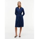 Denim Belted Shirtdress