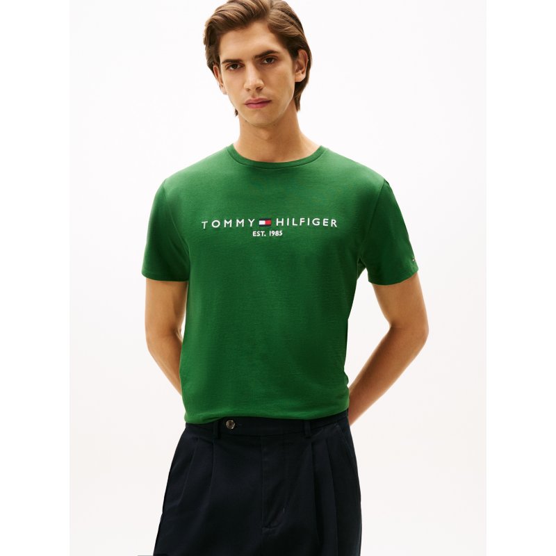 Tommy-TShirt78J6318-LZP Embroidered Tommy Logo T-Shirt - Imagen 1