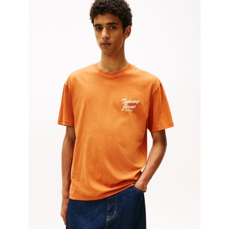 Tommy-TShirtDM22060-SZZ Tommy Jeans Garment-Dyed Slub T-Shirt - Imagen 1
