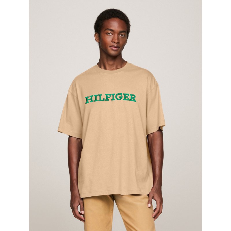 Tommy-TShirtMW32619-RBL Embroidered Monotype Logo T-Shirt - Imagen 1