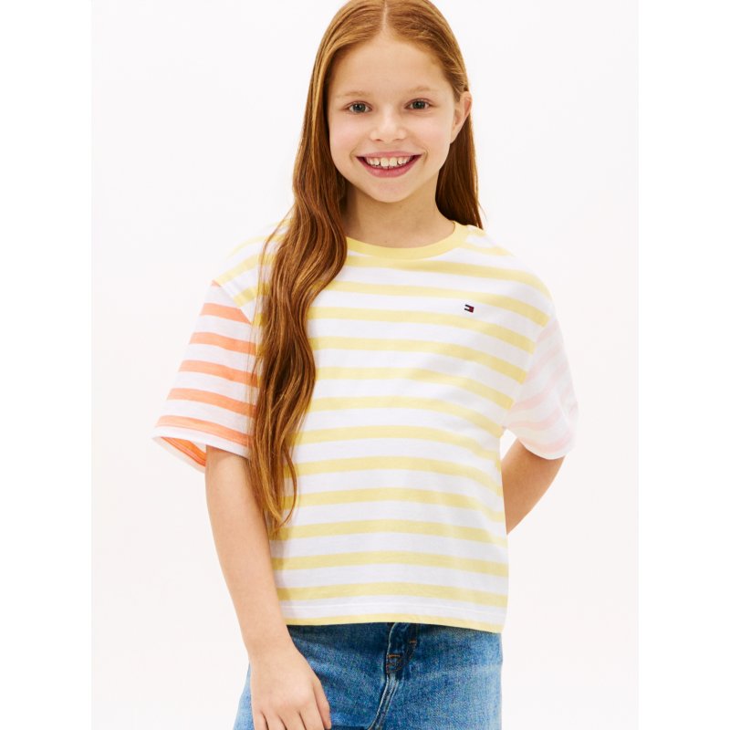 Tommy-TShirtXG02037-ZF0 Kids' Mixed Stripe T-Shirt - Imagen 1