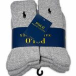 Pack de 6 Medias Largas Polo Ralph Lauren Altos Gris Claro