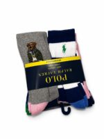 Pack de 6 Medias Polo Ralph Lauren Polo Bear Altos