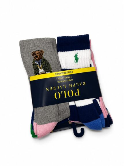Pack de 6 Medias Polo Ralph Lauren Polo Bear Altos