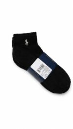 Pack de 6 Medias Medianas Polo Ralph Lauren Tobilleros Negros - Imagen 2