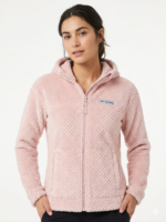 Chaqueta Polar Sherpa Columbia con Capucha para Mujer Rosa