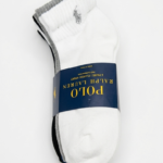 Pack de 6 Calcetines Tobilleros Polo Ralph Lauren - Blanco/Negro/Gris