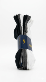 Pack de 6 Calcetines Tobilleros Polo Ralph Lauren - Blanco/Negro/Gris - Imagen 3