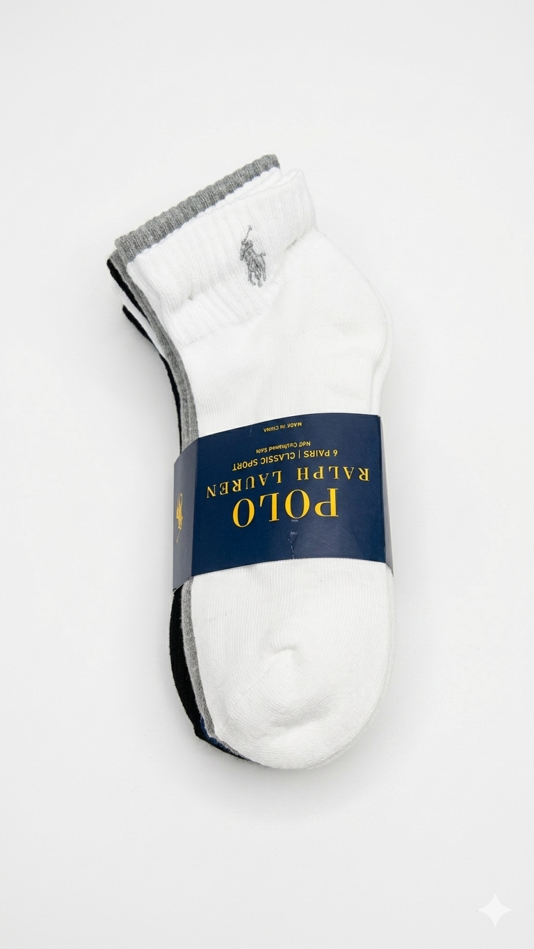 medias-calcetinespack-3-calcetines-tobilleros-polo-ralph-lauren-blanco-negro-gris Pack de 6 Calcetines Tobilleros Polo Ralph Lauren - Blanco/Negro/Gris - Imagen 1