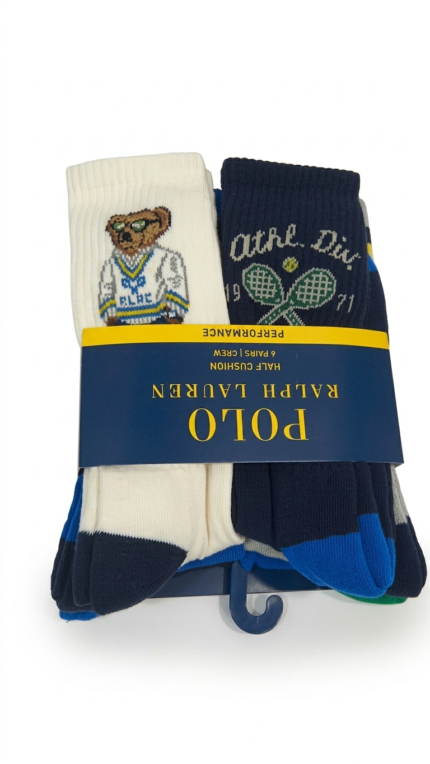Pack de 6 Pares Medias largas Polo Ralph Lauren Polo Bear