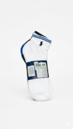 Pack de 6 Pares de Medias Tobilleros Polo Ralph Lauren | Blanco/Gris y Azul - Imagen 2