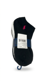 Pack de 6 Pares de Medias Tobilleros Polo Ralph Lauren Gris Negro - Imagen 2