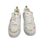 Zapatillas Guess de Mujer Blancas con Monograma y Dorado - Imagen 3
