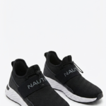 Zapatillas Slip-On Nautica - Negras / Suela Blanca