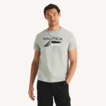 Nautica Mens Logo & Flag Graphic T-Shirt - Imagen 4