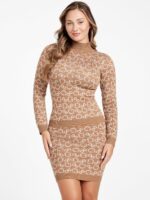 Guess Factory Tianna Mock-Neck Logo Sweater